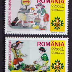 RO 2005 ,LP 1686 , "Cercetasii Romaniei " serie ,MNH