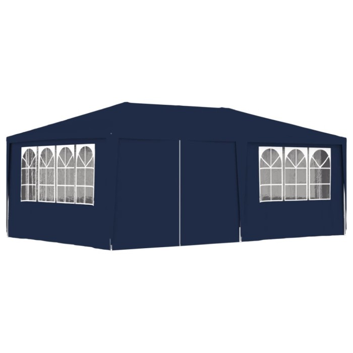 Gossi cort de petrecere profesional cu pereti albastru 4x6 m 90 g/m2