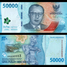 INDONEZIA █ bancnota █ 50000 Rupiah █ 2022 / 2023 █ P-167 █ UNC █ necirculata