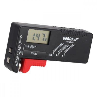 Tester de baterii 1,5V, 3,7V și 9V DEDRA MC0960 foto