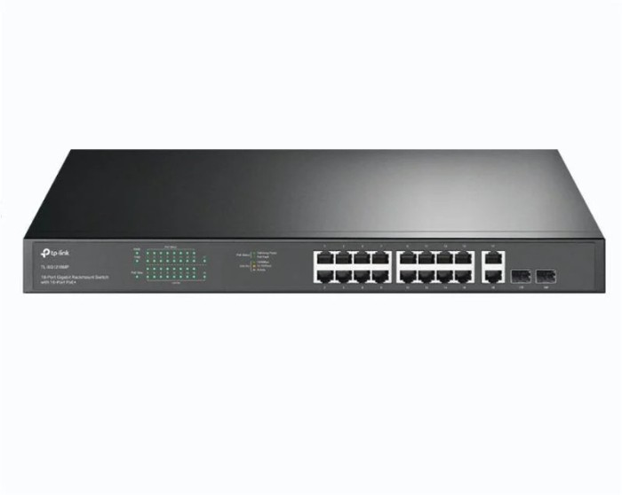 &quot;18-Port Gigabit Rackmount Switch with 16-Port PoE+ PORT: 16&times;