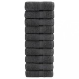 vidaXL Prosoape premium SOLUND 10 buc antracit 30x50 cm 600 gsm