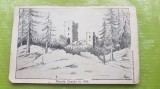 F969F-I-RUINELE CICEULUI 1866-Liceul de Fete Dej- Romania-Ferdinand-carte postala veche 1928,dupa grafica semnata Varju, probabil de eleva din Liceu.