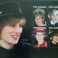 BC550, Gambia 1997, bloc Lady Diana