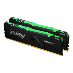 Memorie Fury Beast RGB 16GB (2x8GB) DDR4 2666MHz CL16 Dual Channel Kit