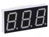 Afișaj LED 7 Segmente 20,32mm Roșu 3 Digits