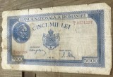 BNKRO001 Romania bancnota 5000 lei 1944