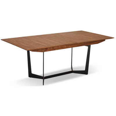 Extendable Walnut Dining Table 200x100 cm Tokyo foto