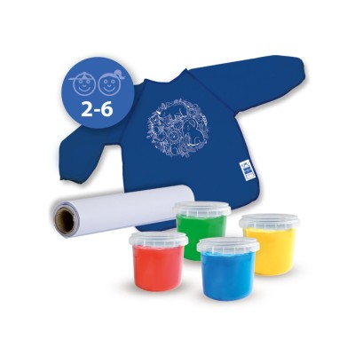 Set acuarele pentru degetele ECO cu sort pentru copii 2-6 ani foto