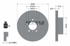 TEXTAR 92137705 PRO+ Disc frana foto