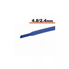 Tub termocontractibil albastru 4.8mm/ 2.4mm 0.5m