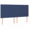 Tablii de pat, 4 buc, albastru, 80x5x78/88 cm, textil