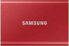 SSD extern Samsung T7 portabil, 1TB, USB 3.2, Metallic Red foto