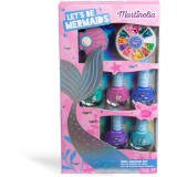 Martinelia Let&acute;s be Mermaid Nails Design Kit set pentru unghii pentru copii 3+
