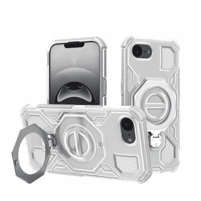 Husa pentru Apple iPhone 16e, Techsuit, Carbon Shield Pro, Alba foto