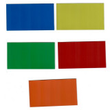 Dreptunghiuri magnetice 90 x 50 mm, in diferite culori, set de 10
