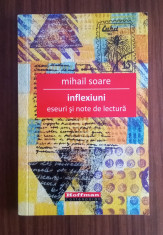 Inflexiuni - eseuri și note de lectura - Mihail Soare - cu dedicație foto