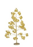Cumpara ieftin Copac decorativ auriu cu leduri Glint &Oslash;42&times;90h