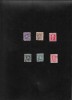 6 timbre Spania 1901 1902, Stampilat