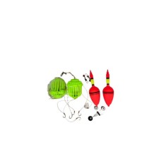 Set 2 monturi NOVAC cu ace, pluta si greutate + cutie pastrare