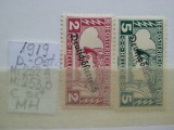 1919- Austria-Rep.D.-Ost.-Mi 252A-253B-c.set-MH, Nestampilat