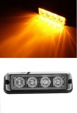 4 Led 12v 24v Lumina de intermitenta stroboscopica orange
