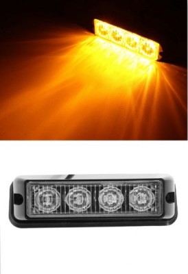 4 Led 12v 24v Lumina de intermitenta stroboscopica orange foto