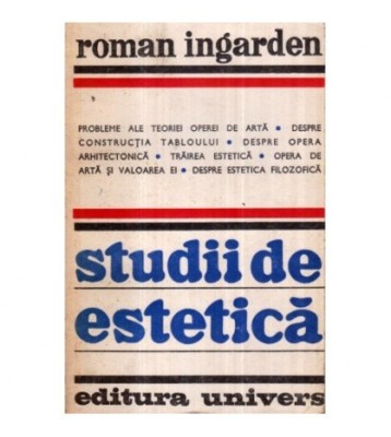 Roman Ingarden - Studii de estetica - 122532 foto