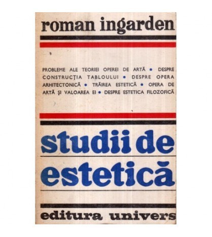 Roman Ingarden - Studii de estetica - 122532