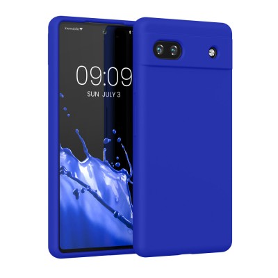 Husa Kwmobile pentru Google Pixel 6a, Albastru, Silicon, KWM000015FZ055C foto