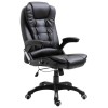 VidaXL Scaun de birou, negru, piele ecologică