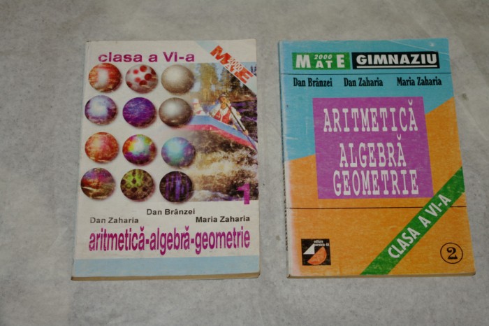 Aritmetica - algebra - geometrie - Clasa a VI - a - 2 vol - Branzei - Zaharia