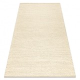Covor din l&acirc;nă TAHAR 99004B cremă - buclă ȚESUTĂ M&Acirc;NĂ, Uniforma , 200x290 cm