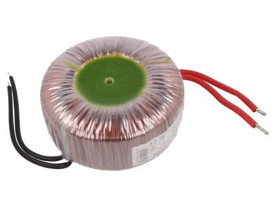 Transformator toroidal 200VA 230V AC la 12V 16.66A cu cabluri foto