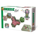 Set margele de calcat Beedz Art - Botanica cu placi hexagonale, SES Creative