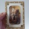 Felicitare vintage 3D M.J. HUMMEL West GERMANY, copil care doarme in scaun cu jucarie in mana, 15x10xm