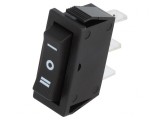 Comutator Bascu ON-OFF-ON 15A/250V Negru
