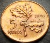 Moneda 5 KURUS - TURCIA, anul 1970 *cod 3914 A, Europa