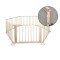 Tarc de joaca pliabil, 6 segmente, lemn pin, 172x90x69,5 cm, suprafata 5.4 mp, RESIGILAT