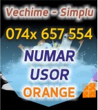 Numar Simplu 5 ANI Vechime Orange - 074x.657.554 - Usor aur numere usoare cartela