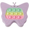 Jucarie interactiva tip consola pentru copii, flippy, diferite moduri de joc, 120 nivele, material abs/silicon, sunete si lumini, 12 x 5.5 x 13.5 cm,