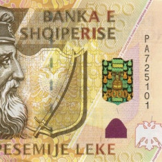 ALBANIA █ bancnota █ 5000 Leke █ 2001 █ P-70 █ UNC █ necirculata