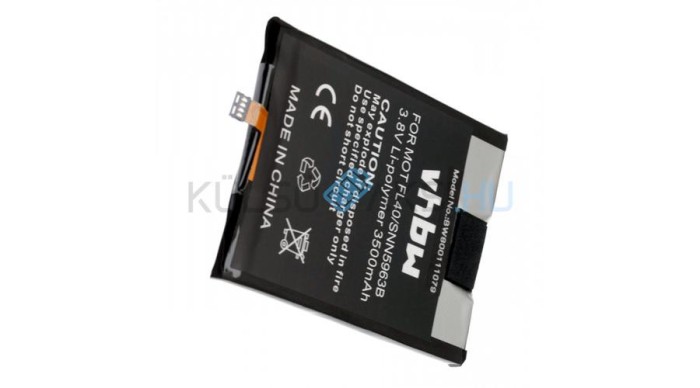 Baterie de telefon mobil VHBW Motorola FL40, SNN5963B - 3500mAh, 3.8V, Li-polymer
