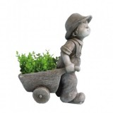 Ghiveci decorativ Strend Pro Boy, ceramica, 37x19x47 cm