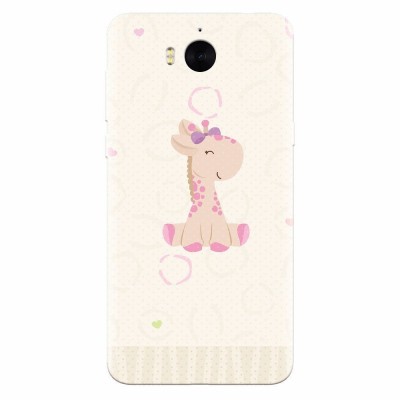 Husa silicon pentru Huawei Y6 2017, Giraffe Cute foto