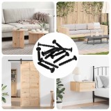 vidaXL Șurub Cap Socket 12 pcs Negru M5 x 40 mm Fier 864542