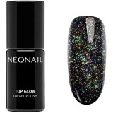 NEONAIL Top Glow lac gel de unghii pentru acoperirea superioară culoare Multicolor Holo 7.2 ml