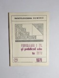 Programul 1 TV și publicul său &icirc;n 1978 &ndash; Radioteleviziunea Rom&acirc;nă, Caiete de teoria și practica radioteleviziunii, nr. 29, 1978