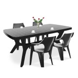 Cumpara ieftin Set de mobilier de grădină Balante 4+1 &icirc;n culoarea grafit