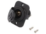 Soclu brichetă auto 12V negru